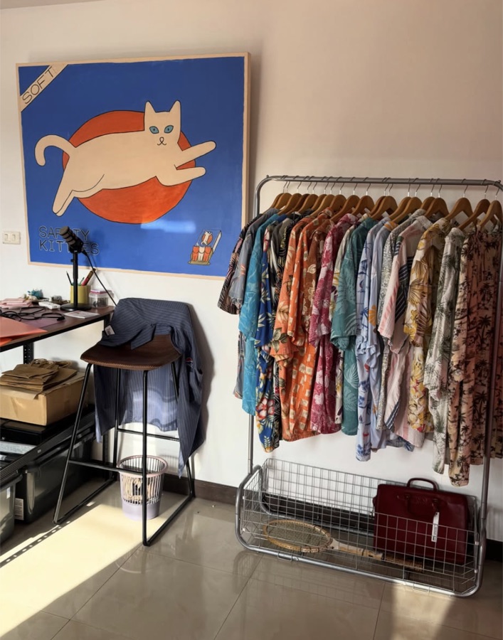 Vintage clothing rack
